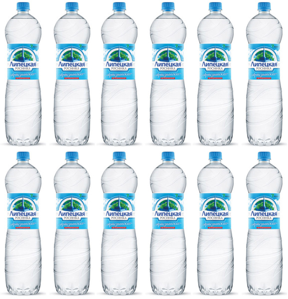 Липецкая Росинка вода негазированная, 12 шт по 0,5 л - купить с ...