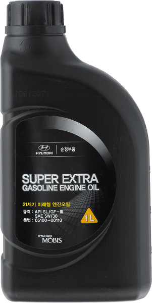 Масло моторное Hyundai-KIA SUPER EXTRA GASOLINE 5W-30 Полусинтетическое ...