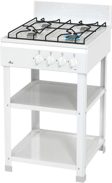 плита газовая без духовки на ножках Flama AVG 1402 W напольная 4 ...