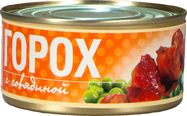 Рузком Горох с говядиной, 325 г - купить с доставкой по выгодным ценам ...