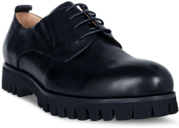 мужские кожаные ботинки с массивной подошвой