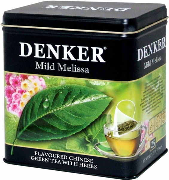 Denker Mild Melissa зеленый китайский листовой чай с мятой, мелиссой ...