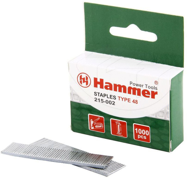 Гвозди для степлера Hammer Flex 215-002, 16 мм, сечение 1.25 мм, T ...
