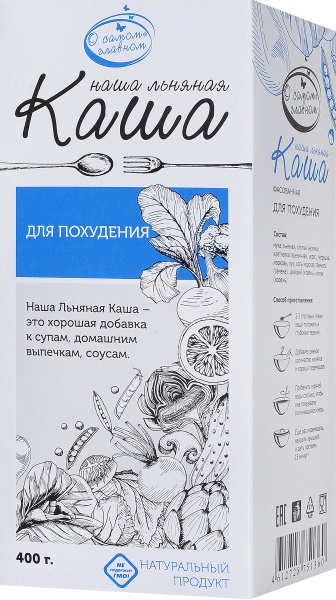 Ваше Здоровье Наша льняная каша для похудения, 400 г - купить с ...