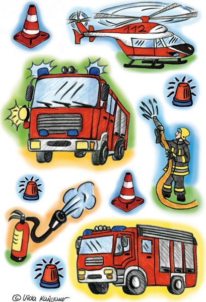 Herma Наклейки Decor Пожарная бригада - купить с доставкой по выгодным ...