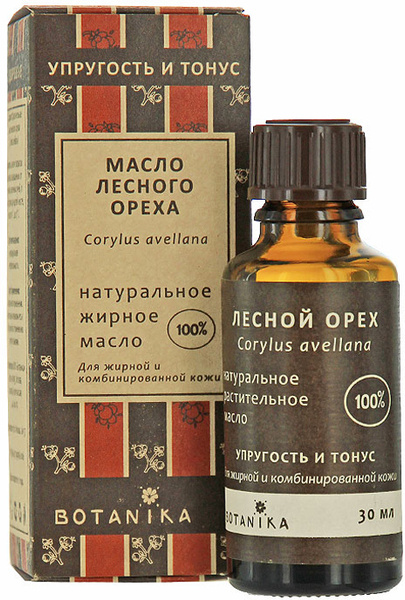 Жирное масло Botanika "Лесной орех", для жирной и комбинированной кожи ...