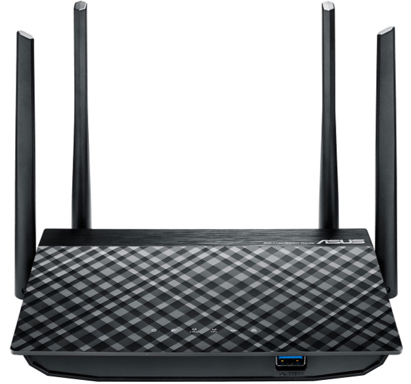 Роутер ASUS RT-AC58U AC1200, черный, 5 ГГц, 2.4 ГГц купить по низкой ...