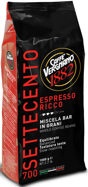 Vergnano espresso ricco 700 кофе в зернах, 1 кг - купить с доставкой по ...