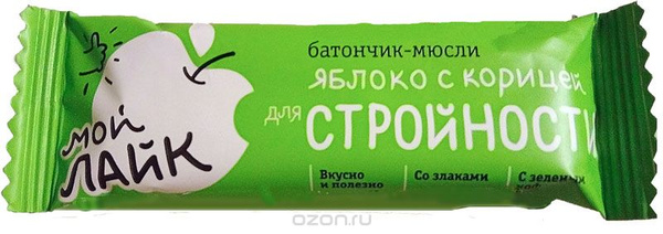 БиоИнновации Яблоко с корицей для стройности батончик, 25 г - купить с ...
