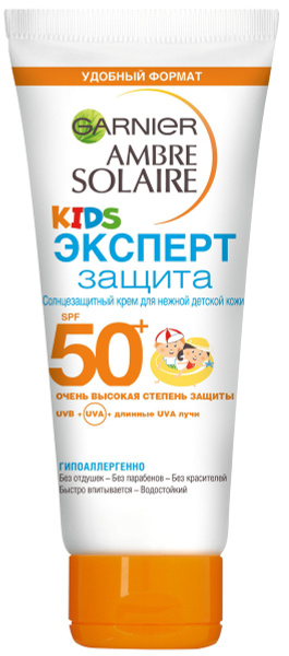 Характеристики Garnier Ambre Solaire Детский Солнцезащитный крем ...
