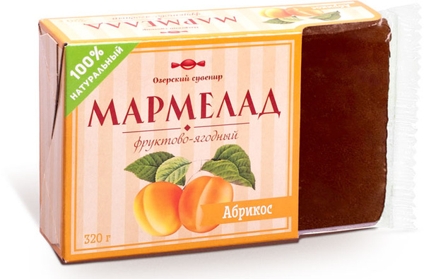 Озерский сувенир мармелад фруктово-ягодный абрикос, 320 г - купить с ...