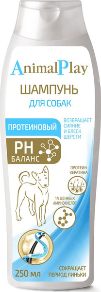 Шампунь для собак протеиновый Animal Play для всех пород 250 мл купить ...
