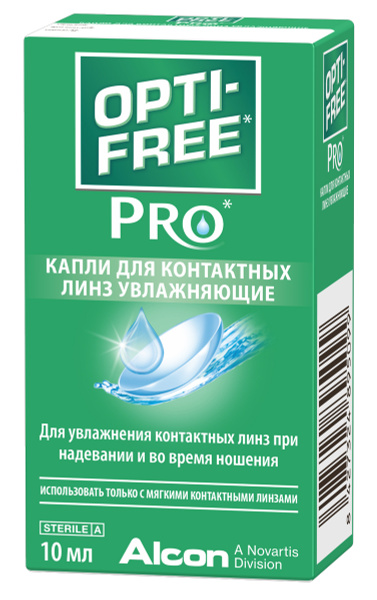 Alcon Капли для контактных линз Opti-Free Pro увлажняющие, 10 мл ...