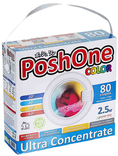 Порошок стиральный Posh One "Color", концентрированный, с мерной ...