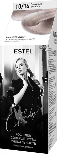 ESTEL CELEBRITY Краска-уход для волос без аммиака тон полярный блондин ...