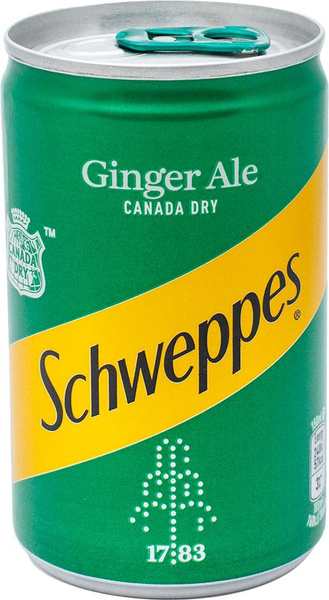 Напиток газированный "Schweppes Ginger Ale", 150мл, ж/б*24шт - купить с ...