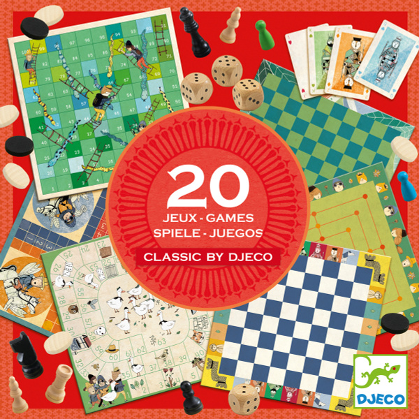Djeco Набор настольных игр 20 в 1 - купить с доставкой по выгодным ...