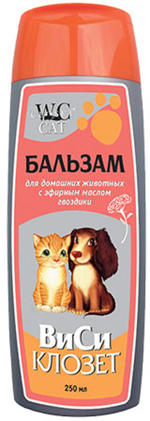 Бальзам для кошек и собак "ВиСи Клозет", с эфирным маслом гвоздики, 250 ...