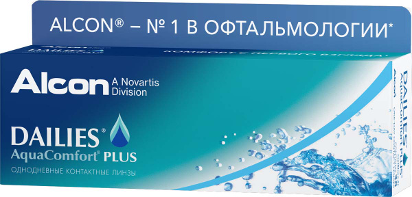 Alcon Контактные линзы Dailies AquaComfort Plus -4.50, 30 шт ...