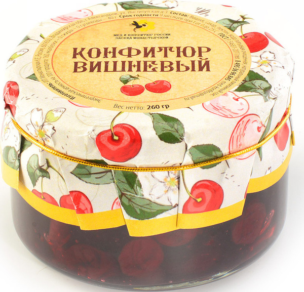 Характеристики Конфитюр вишневый Мед и Конфитюр. Пасеки Монастырской ...