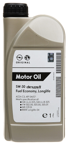 Масло моторное General Motors DEXOS2 (EU) 5W-30 Синтетическое - купить ...