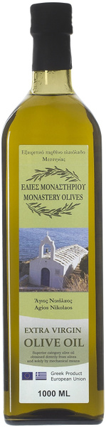 Масло оливковое Монастырские оливы Premium Extra Virgin Olive Oil, 1 л ...
