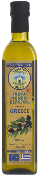 Масло оливковое Монастырские оливы Premium Extra Virgin Olive Oil, 500 ...