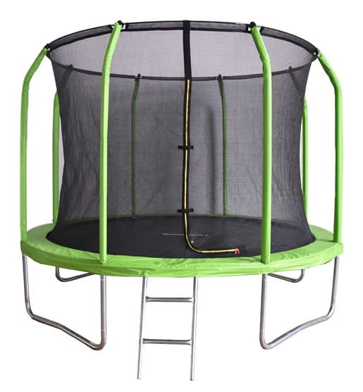 Батут Bondy Sport 8 ft 2,44 м с сеткой и лестницей, цвет: зеленый ...