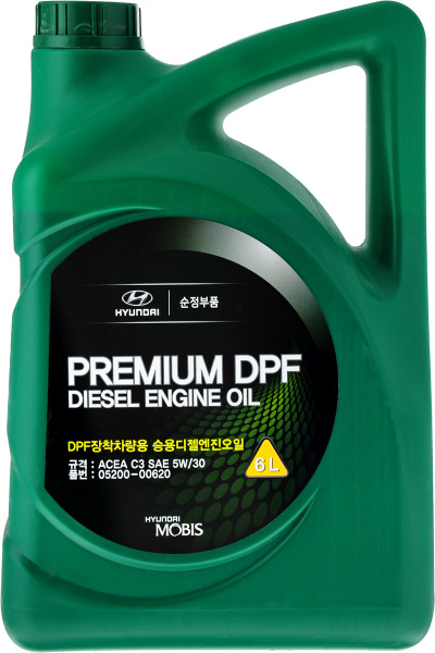 Масло моторное Hyundai PREMIUM DPF DIESEL 5W-30 Синтетическое 6 л ...