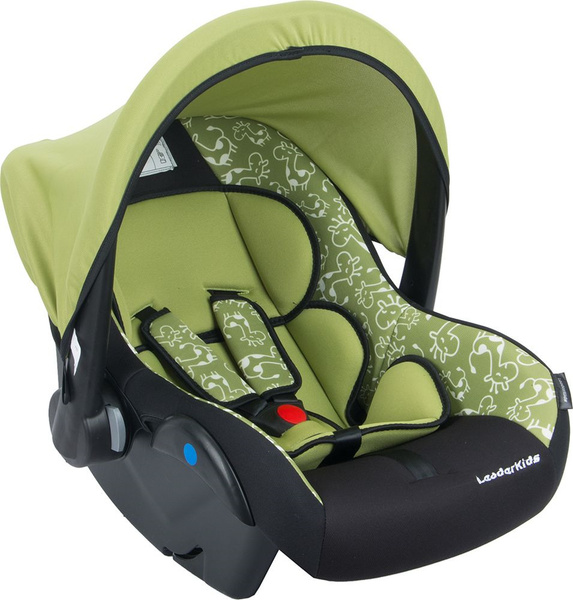 Автокресло Leader Kids "Вояж", до 13 кг, цвет: черный, зеленый - купить ...