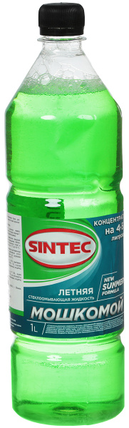 Жидкость стеклоомывателя SINTEC Летняя ночь Концентрат +0.5°C 1 л 1 шт ...