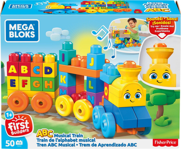 Конструктор Mattel Mega Bloks Поезд Алфавит, FWK22 - купить с доставкой ...