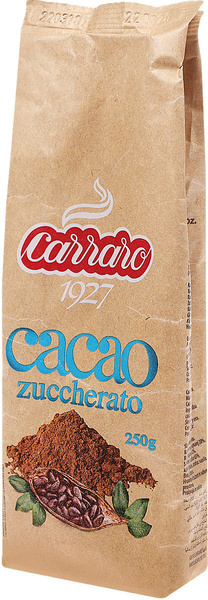 Carraro Sugar Cocoa какао с сахаром, 250 г - купить с доставкой по ...