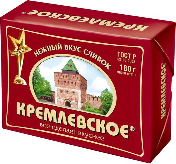 Спред Кремлевское, растительно-жировой, 72,5%, 180 г - купить с ...