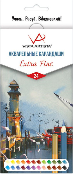 Vista-Artista Набор карандашей, вид карандаша: Акварельный, 24 шт ...