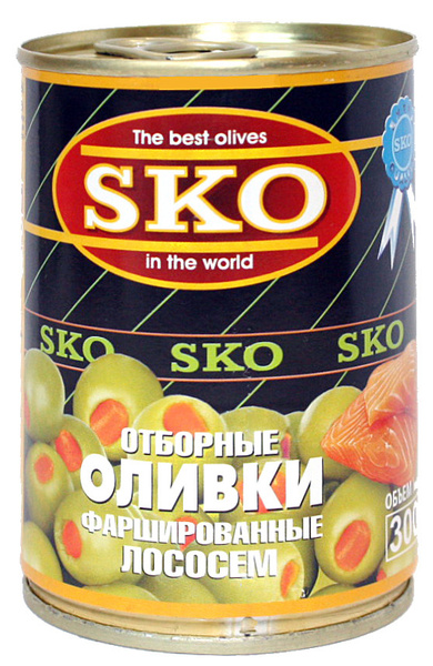 Овощные консервы SKO "Оливки с лососем", 300 мл - купить с доставкой по ...