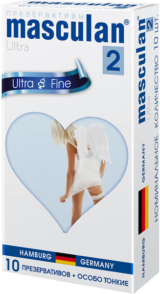 Презервативы Masculan 2 Ultra №10 особо тонкие, прозрачные, с обильной ...