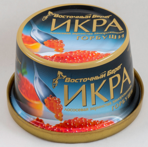 Икра горбуши Восточный берег без консервантов, солено-мороженная, 125 г ...