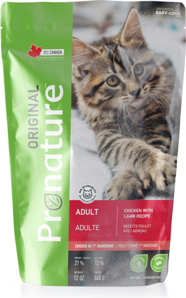 Корм сухой Pronature Original, для кошек, курица с ягненком, 340 г ...