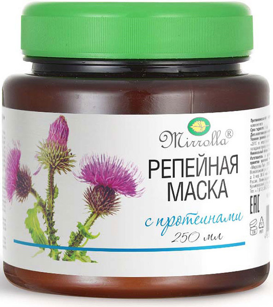 Мирролла Репейная маска с комплексом протеинов, для восстановления ...