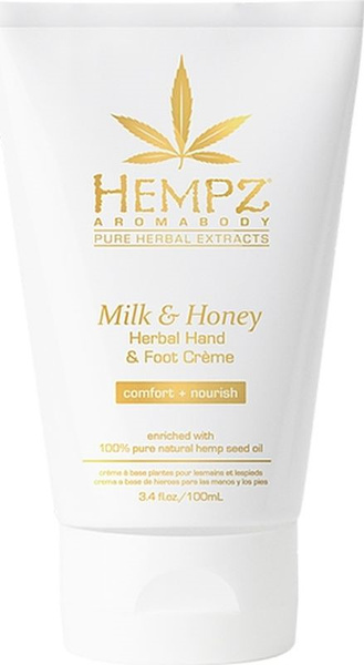 Hempz Milk & Honey Herbal Крем для ухода за кожей для рук и ног, 100 мл ...