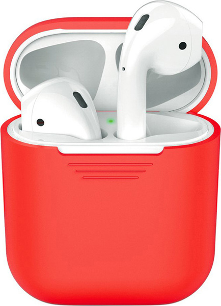 Силиконовый чехол для AirPods, красный, Deppa - купить с доставкой по ...