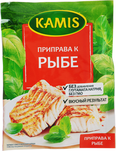 Kamis приправа к рыбе, 25 г - купить с доставкой по выгодным ценам в ...