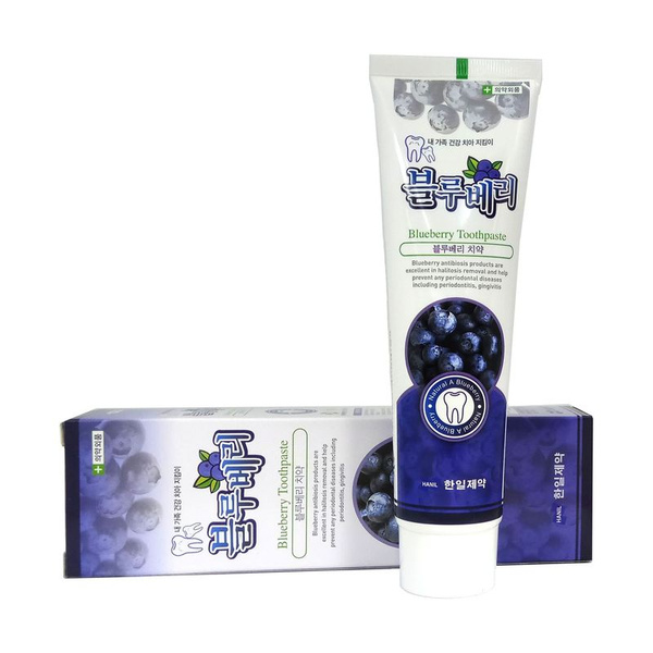 Зубная паста Hanil с экстрактом черники Blueberry 180мл - купить с ...