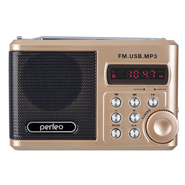 Радиоприёмник Perfeo Sound Ranger, золотистый. купить по низкой цене с ...