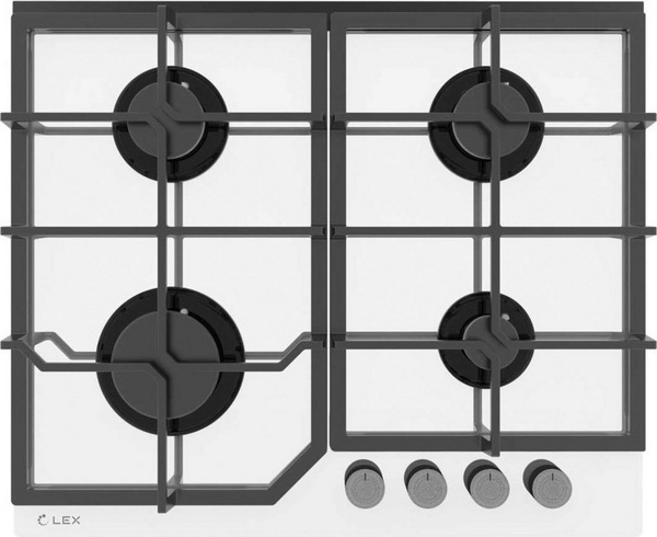 Газовая варочная поверхность Lex GVG 642 WH белая купить по низкой цене ...