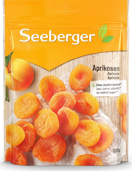 Сухофрукты Seeberger Apricots Абрикосы сушеные крупные, 200г - купить с ...