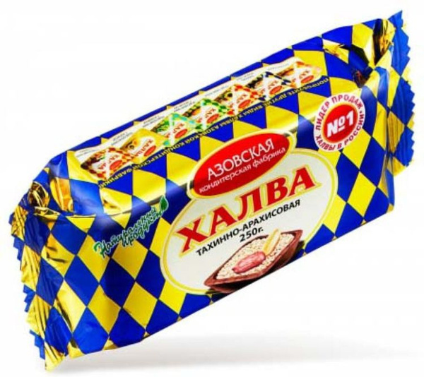 Халва Азовская Фабрика, тахинно-арахисовая, 250 г - купить с доставкой ...