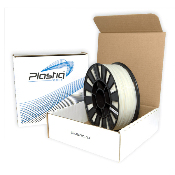 Пластик ABS для 3D печати Plastiq натуральный, 1.75 мм, 1 кг. - купить ...