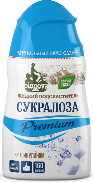 Сахарозаменитель Bionova Сукралоза Premium жидкий, 80 г - купить с ...